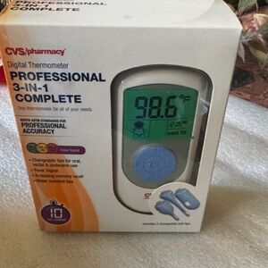 CVS Digital Thermometer 3-in-1 Complete - White
